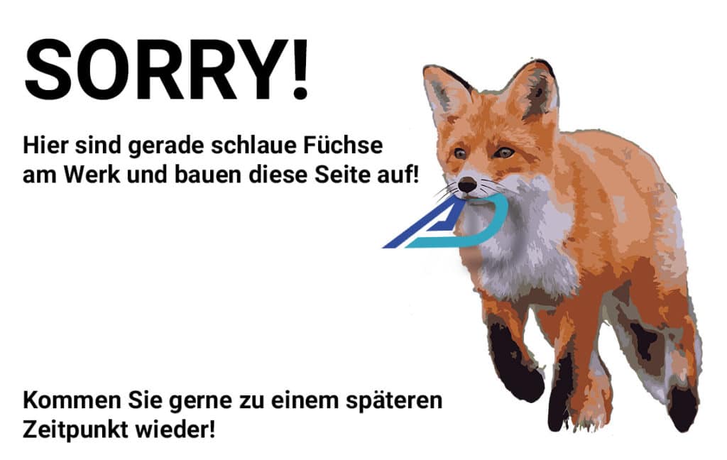 Fuchs mit ADence Logo im Mund